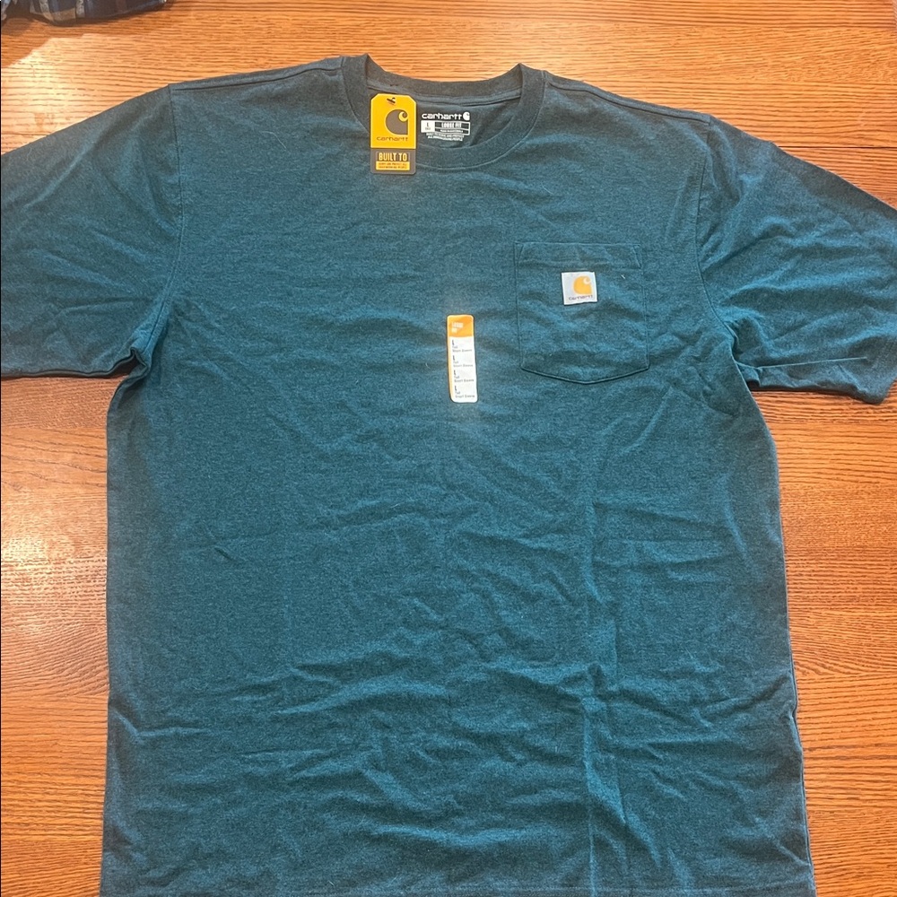 Carhartt Men's Teal Short Sleeve Tee